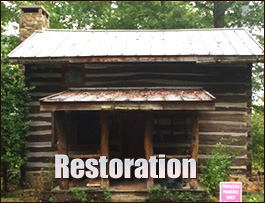 Historic Log Cabin Restoration  Coldiron, Kentucky