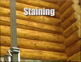  Coldiron, Kentucky Log Home Staining